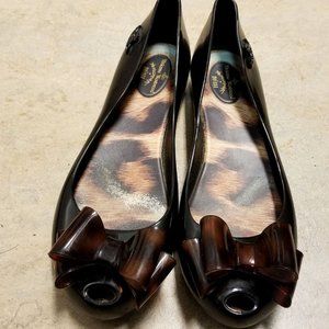 Vivienne Westwood "Mellisa" Peeptoe Flats Shoes 9